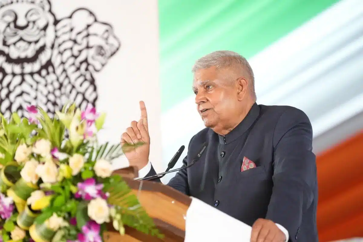 उपराष्ट्रपति धनखड़ ने भारत के संविधान और आरक्षण के बारे में बात की